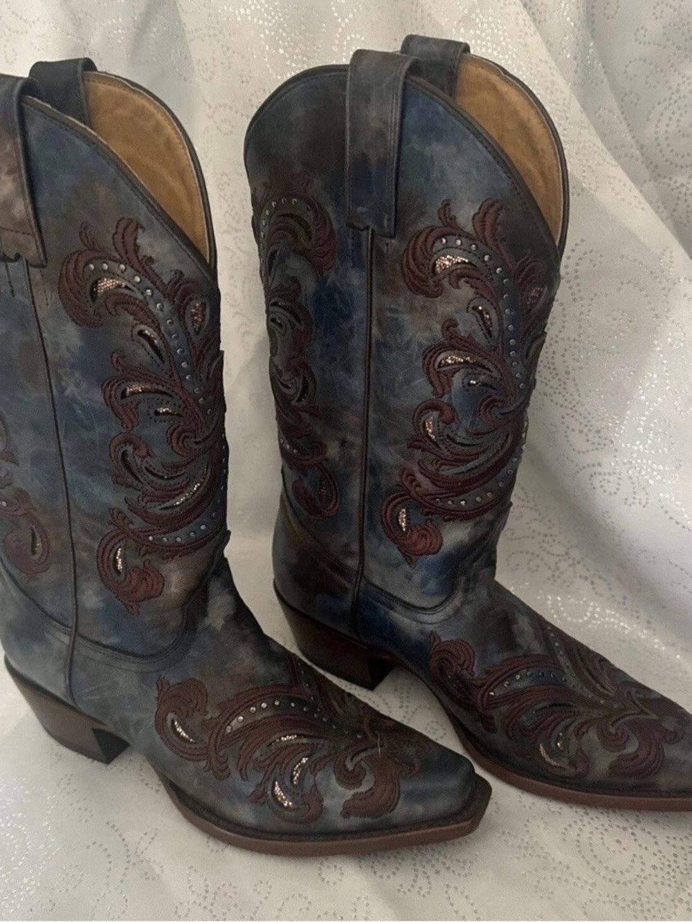 Shyanne Skye Women’s Leather Western Boots Size 7